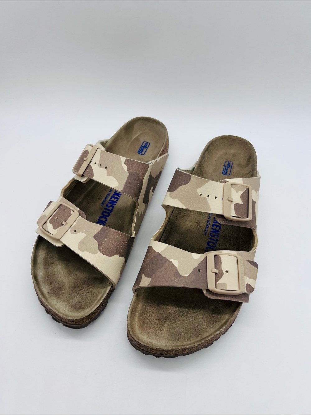 Birkenstock Arizona Sandals Desert Soil Camouflage Pattern Size 41